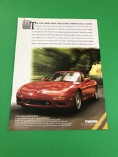 1993 MAZDA RX-7 RX 7 ORIGINAL VINTAGE PRINT AD ADVERTISEMENT PRINTED A6