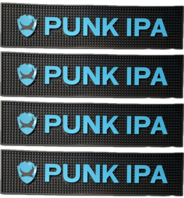 Brewdog Bierdeckel Abtropfschale Punk IPA Bar Läufer 60cm/14cm Gummi Neu 4er Pack