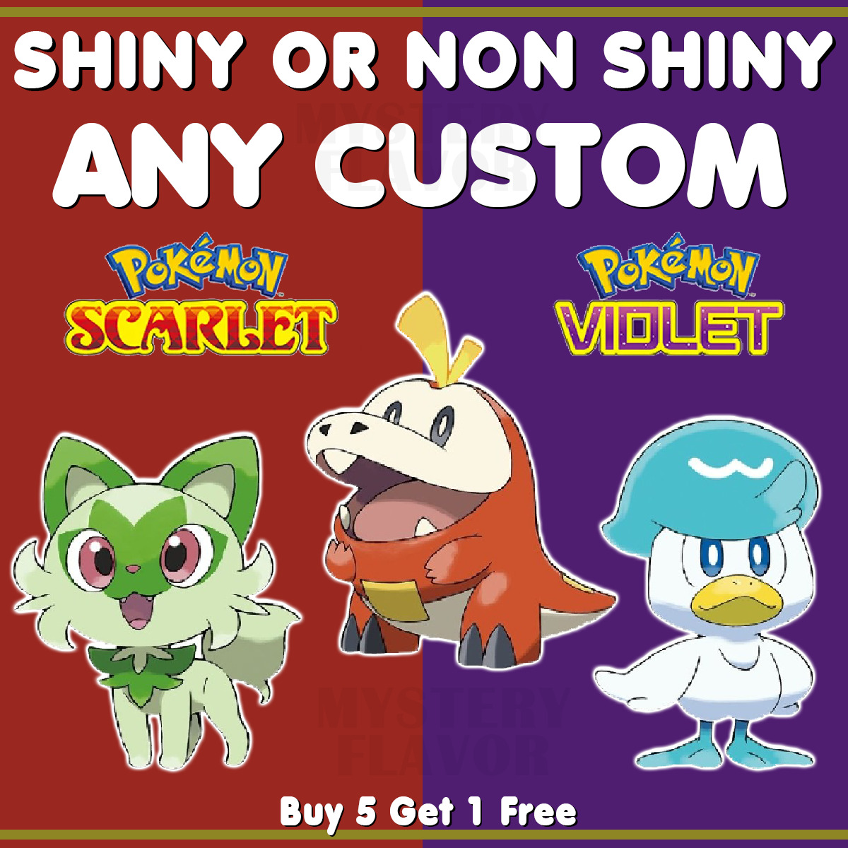 Pokemon Scarlet & Violet - Pokedex Options - Shiny 6IV Battle Ready -  TradingNow