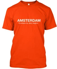 Amsterdam T-Shirt Made in the USA Size S to 5XL