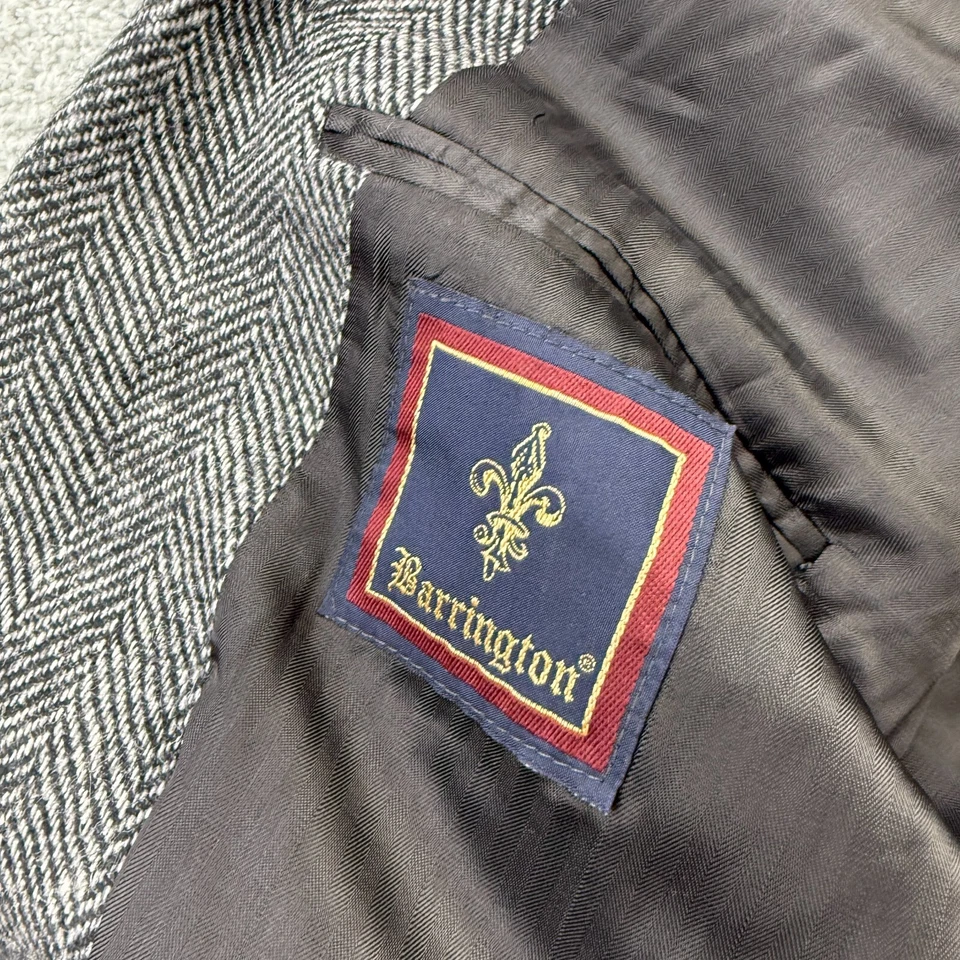 Blazer Barrington Para Hombres 42S Gris Espiga Traje Chaqueta Abrigo Deportivo Foto 4 de 4