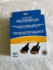 ULTRA 15 ft Digital Video DVID To DVI-D 24 Pin Dual Link Cable, Full HD