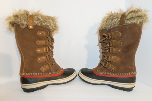 Sorel Joan of Arctic Umber Red Dahlia Waterproof Snow Boots Sz 6 NL 2429-261 - Picture 6 of 11