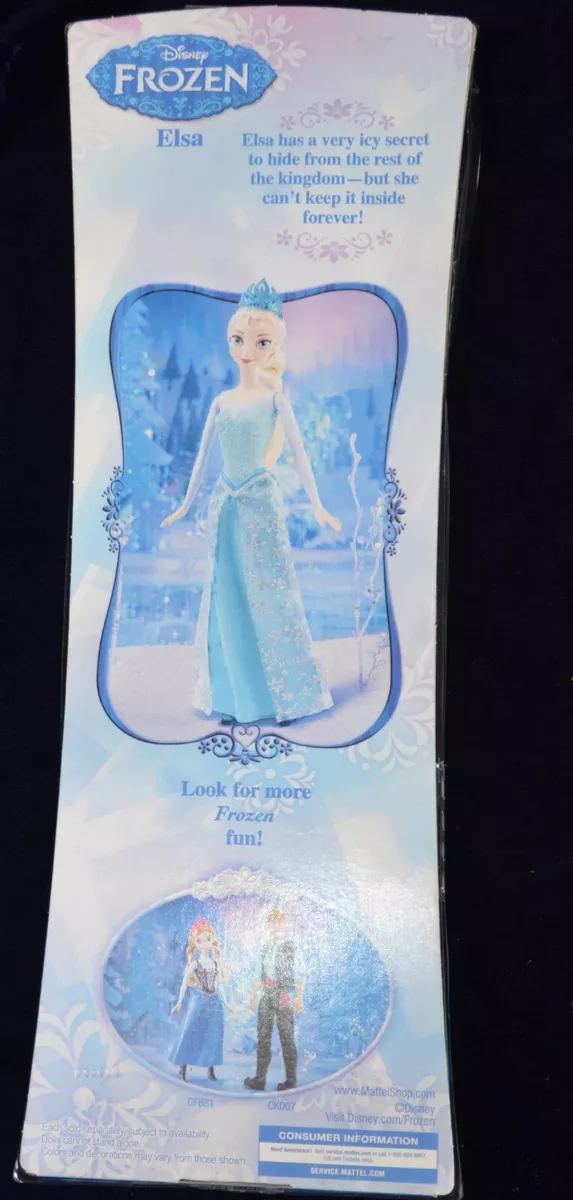 Mattel Disney Frozen Sparkle Princess Elsa Doll