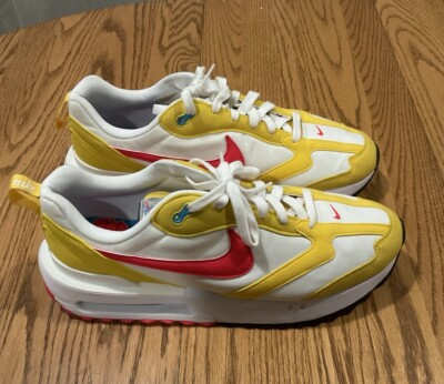NEW Nike Air Max Dawn Vivid Sulfur Siren Red DQ7643-700 M 13 Sneakers