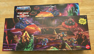 In Hand! Masters of the Universe MOTU He Man Origins Point Dread & Talon Fighter