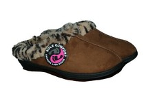 Women's Slip-on Scuff Slippers Medium Brown