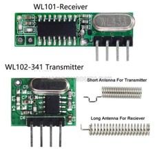 433Mhz Superheterodyne RF Receiver and Transmitter Module Forarduino