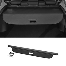 Car Trunk Retractable Cargo Cover for Jeep Compass 2017-2024 Gloss Black