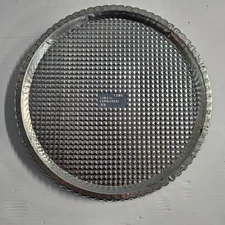 Pampered Chef Fluted Tart Flan Pie Quiche Tin Pan 10" Diameter - used