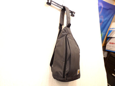 Carhartt Durable Sling Bag Grey Crossbody Backpack with Side Release Buckle EUC