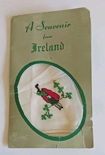 Vintage Irish Linen Handkerchief Souvenir