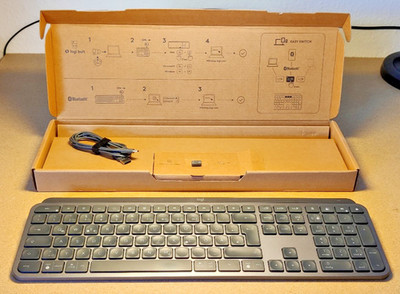 Logitech MX Keys for Business, beleuchtete kabellose Tastatur -  Dunkelgrau