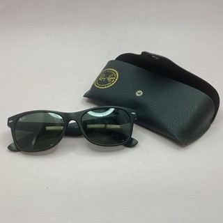 Ray Ban New Wayfarer Matte Black Sunglasses RB2132 622/R5 Case MO#8755