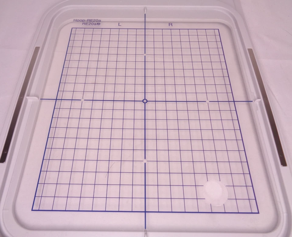 Janome Embroidery Hoop RE20a with Template Grid - 170mm x 200mm - Image 2 of 4