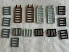 Lego Vintage Ladders Bars Window Gate Town City Rare Lot