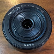 Canon EF-M 22mm f/2 STM Lens for EOS M Black from JAPAN Tested