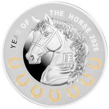 2026 Niue Year of the Horse 7 Elements 17.50 Gram Silver Proof Coin