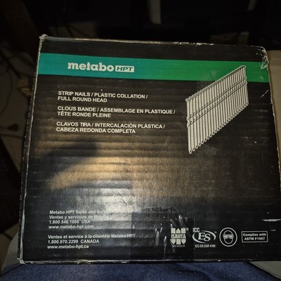 3 Inch 21 Degree Framing Nails 1000 Count Metabo HPT 20105SHPT