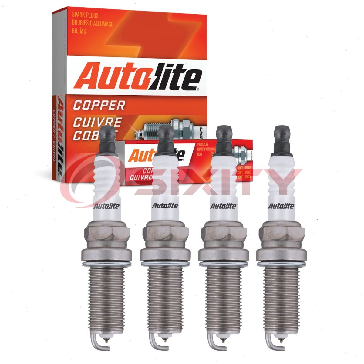 4 pc Autolite Copper Core Spark Plugs for 2015-2018 Audi A3 1.8L 2.0L L4 dg