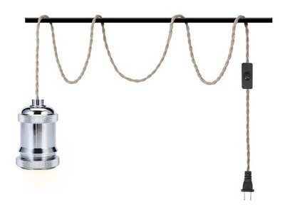 EmyZöilure 15FT Industrial Pendant Lights Cord Plug in Hanging Light Kit with...