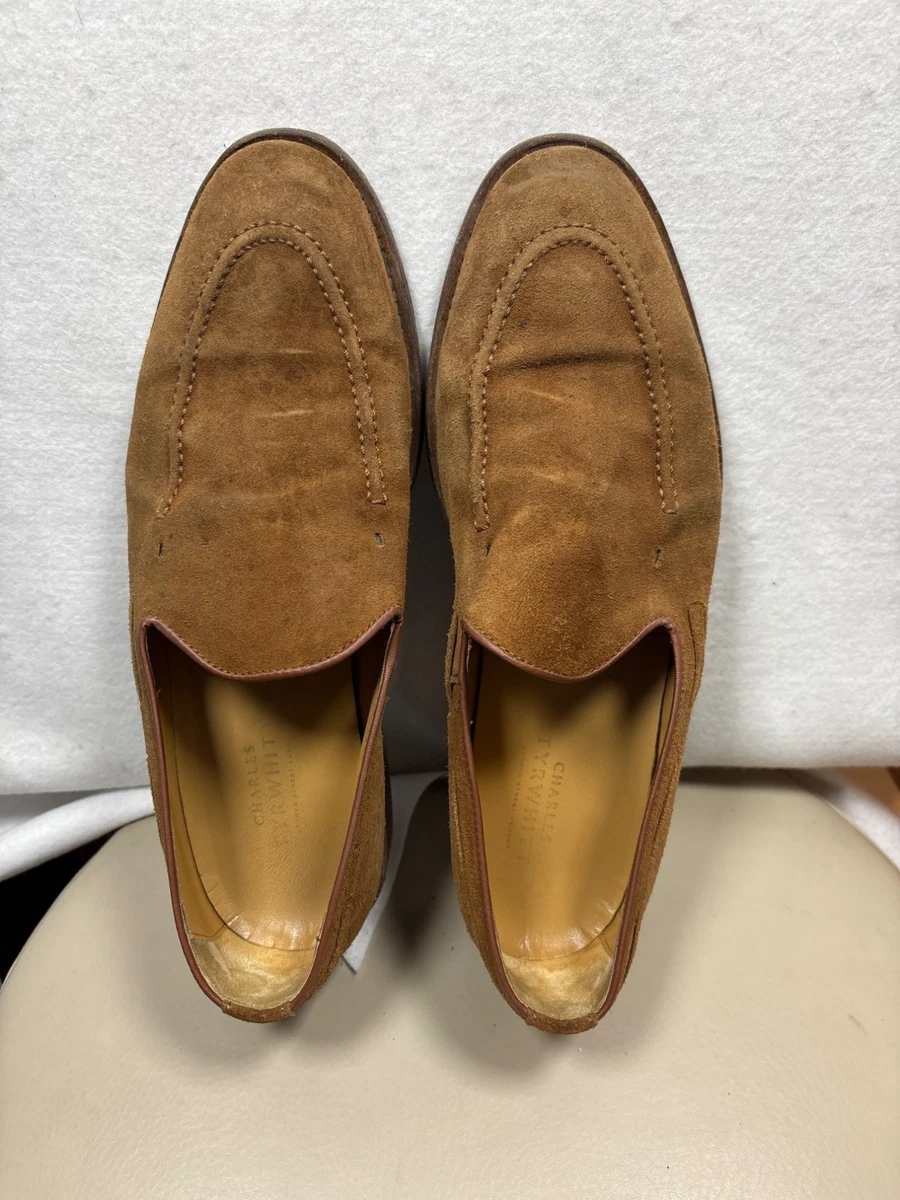 Charles Tyrwhitt Mens Brown Suede Loafers Size 8 | eBay display picture 2