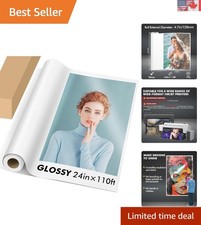 Koala 24"x110ft Glossy Photo Paper Roll - High Resolution, Waterproof