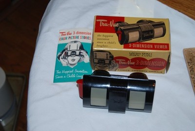 Vintage Tru-Vue 3-dimension viewer in box with instructions - looks unused