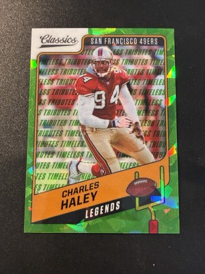 2021 Classics Premium Ed Timeless Tributes H2 Green 105 Charles Haley 25/25