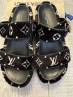 Louis Vuitton Black Velvet Jumbo Mulle Slides Sz 38/US 8 — photo 1
