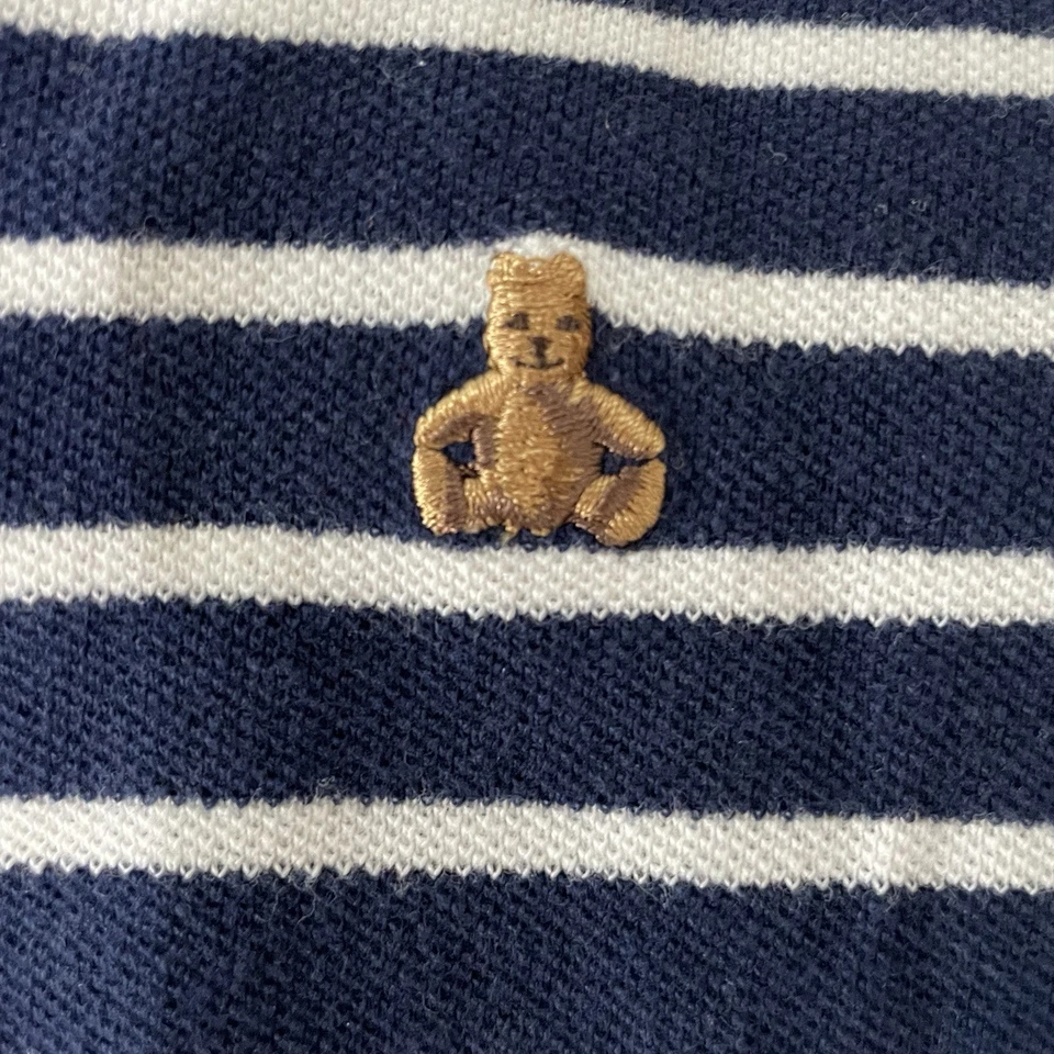 GAP Polo Shirt Boys Size 4T Toddler Blue White Striped Preppy Nautical Casual - Image 3 of 4