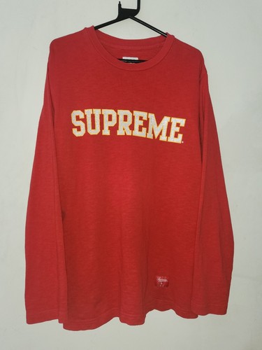 FW12 Supreme Réfléchissant Haut Manches Longues L/S T-Shirt L Large Vintage - Photo 7 sur 9
