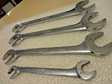4-nice-vintage-snap-on 4-way Open End Angle Wrenchs-- 916--78--1516--1