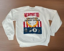 Lee VINTAGE 90s XL Operation Desert Storm Crewneck Sweatshirt USA Troops