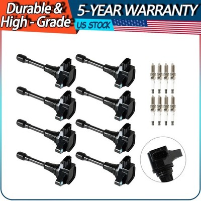 8x Ignition Coil &8x Iridium Spark Plug Kit for Nissan Armada INFINITI QX56 QX80