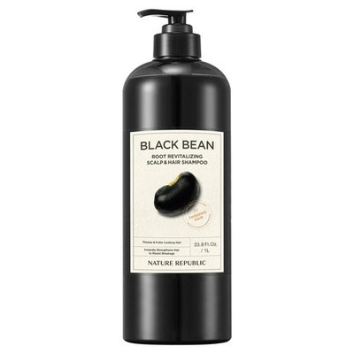 SHAMPOO NATURE REPUBLIC BLACK BEAN ANTI HAIR LOSS DROP FALL BALDING SCALP 33.8oz