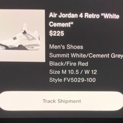 Jordan Air Jordan 4 Retro OG White Cement 2025 FV5029-100 Leather White