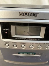 Sony CFD-ZW755 CD/Radio/Cassette Boombox - Detachable Speakers -Fully Functional