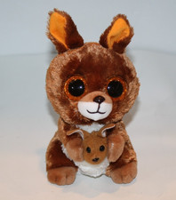Ty Silk Beanie Boos Kipper the Kangaroo Plush 6" Glitter Eyes Stuffed Soft Toy