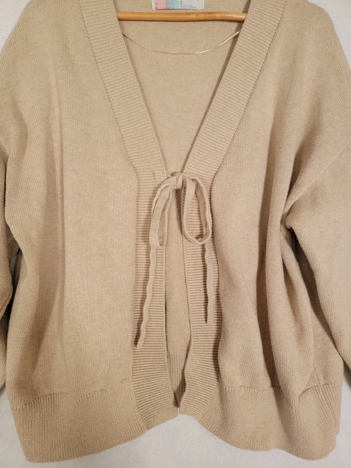 Suéter-Cardigan Free People Mujer Playa Solar Avena Talla Mediana Foto 4 de 4