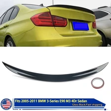 MP Style Gloss Black Rear Trunk Spoiler Wing Lid For BMW 3 Series E90 2006-2011