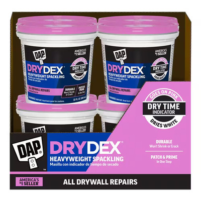 Drydex 32 Oz. Dry Time Indicator Spackling Paste (6-Pack)