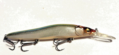 Megabass Ito Vision Oneten R+1 Wobbler, Jerkbait, Kunstköder, 11cm Slow Floating