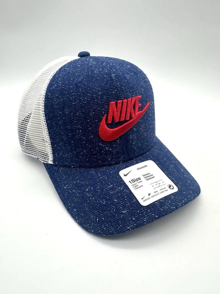 Nike Rare Patch Blue, Brown And White Trucker Baseball Cap Hat New Without Tags. Nike Blue Men main image 3