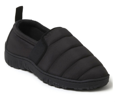 New Dearfoams Cozy Comfort Women's Energy Walk Closed Back Slippers Sz 7/8  Black