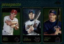 2001 Topps Chrome #601 Carlos Pena / Larry Barnes / DeWayne Wise PROS