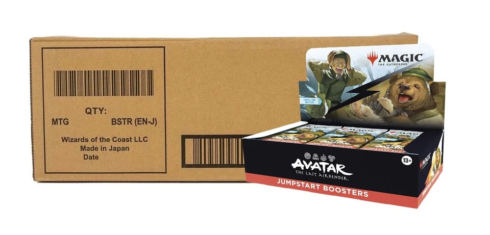 SEALED CASE! 6x Jumpstart Booster Box Avatar: The Last Airbender TLA MTG 11/14
