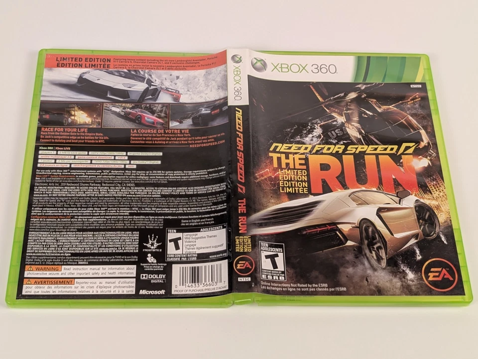 Need For Speed The Run - Limited Edition (Xbox 360)➡️CIB -Tested- Near Mint 📀 - Image 4 of 4
