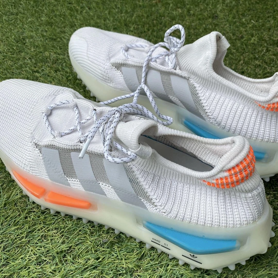 Adidas NMD S1 Sneakers Uomo US 13 Bianco Grigio Scarpe da Corsa Leggere