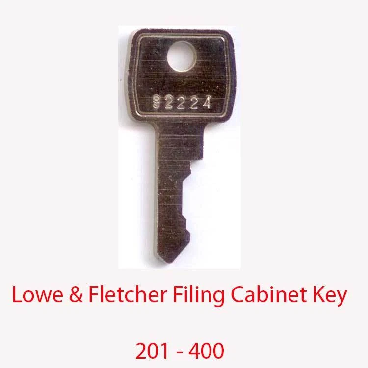 2 x Lowe & Fletcher LF Replacement Office Filing Cabinet Key Series 001 - 400